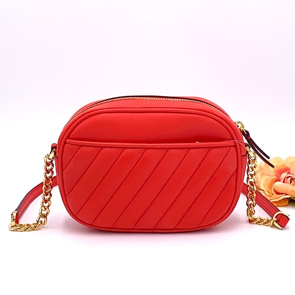 MICHAEL KORS ROSE SM OVAL CAMERA XBODY DR SANGRIA - Picture 3 of 16